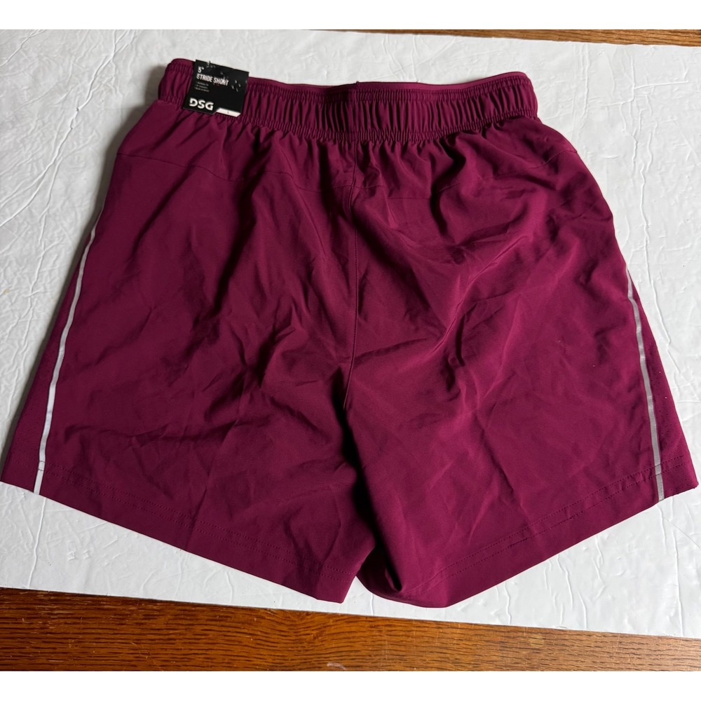 DSG 5 Inch Stride Shorts Burgundy Maroon Athletic Running Gym Women Small NWT